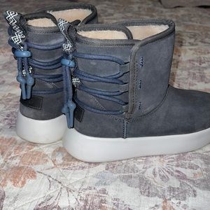 Used in great condition. Ugg short grey boots